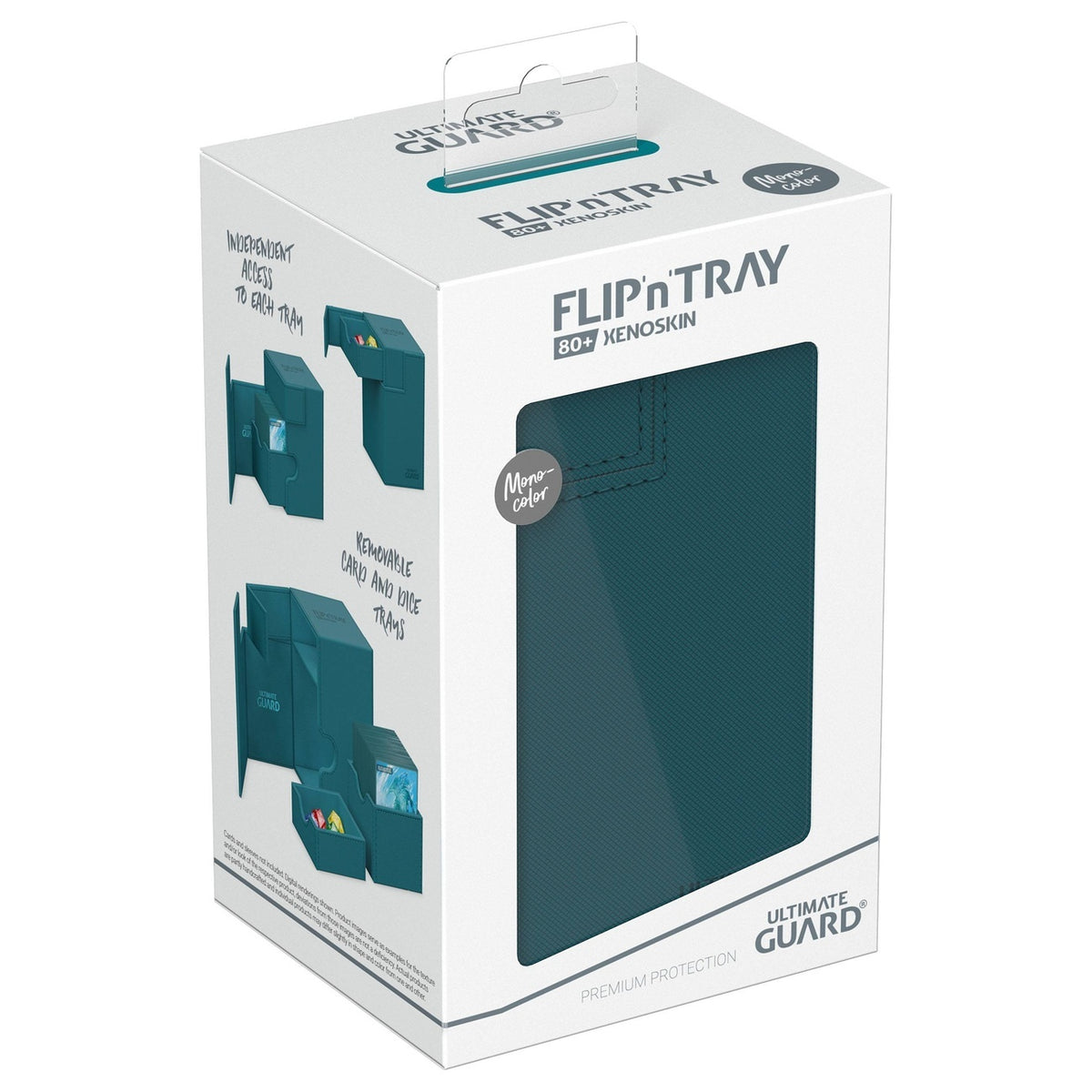 Productafbeelding Ultimate Guard Flip'n'Tray 80+ Xenoskin - Petrol