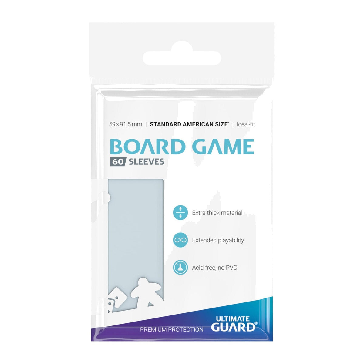 Productafbeelding Ultimate Guard Bordspel Kaartsleeves (60) - Standaard American
