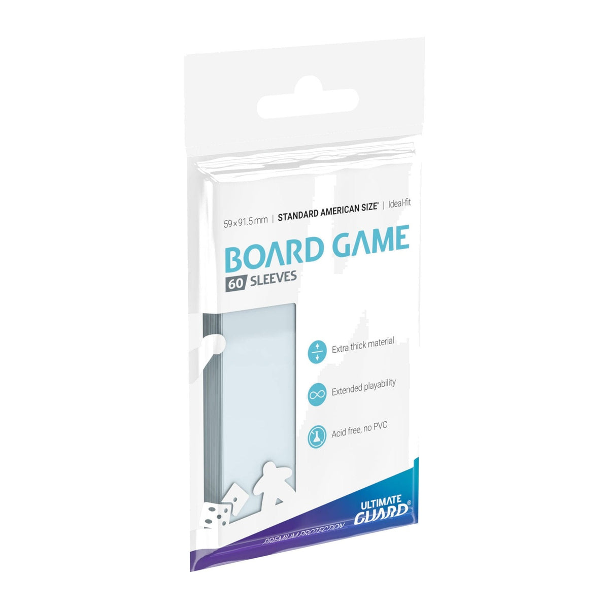 Productafbeelding Ultimate Guard Bordspel Kaartsleeves (60) - Standaard American