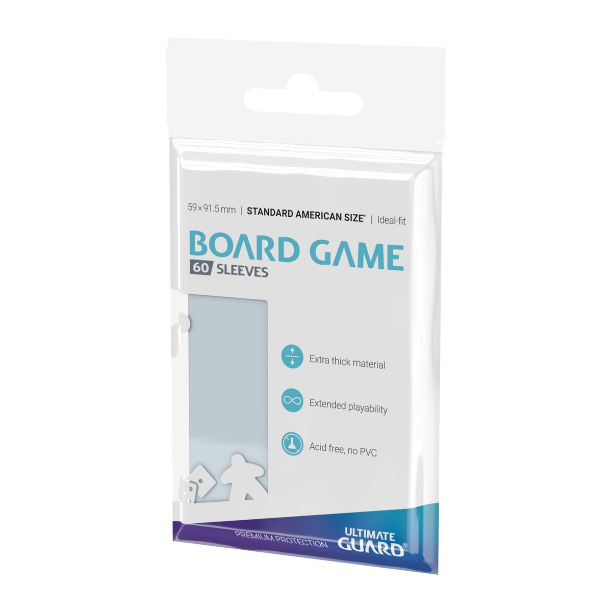 Productafbeelding Ultimate Guard Bordspel Kaartsleeves (60) - Standaard American