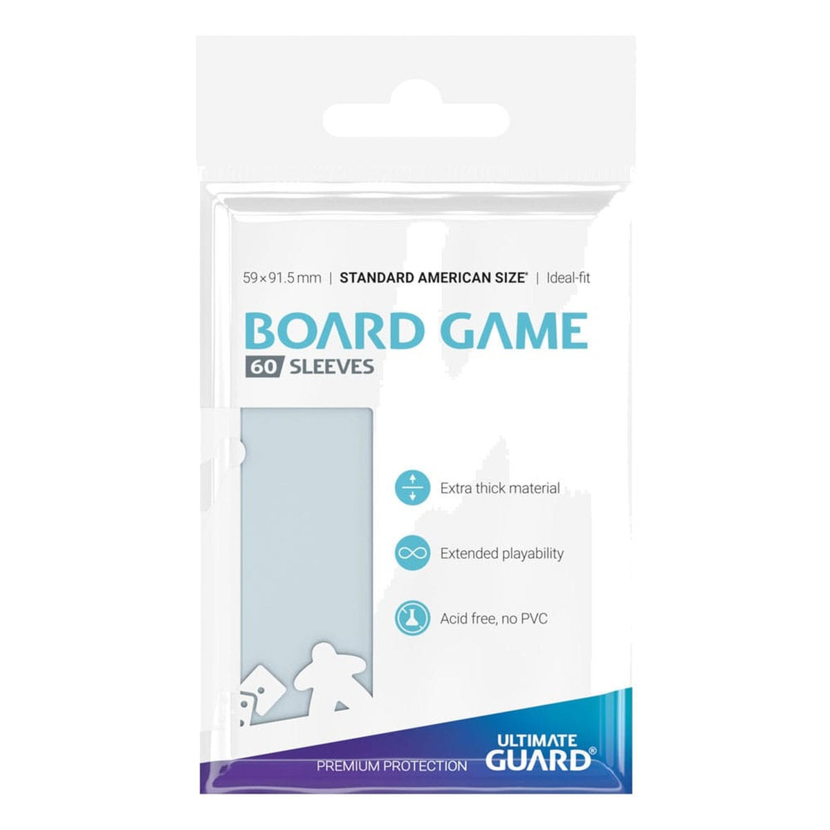 Productafbeelding Ultimate Guard Bordspel Kaartsleeves (60) - Standaard American