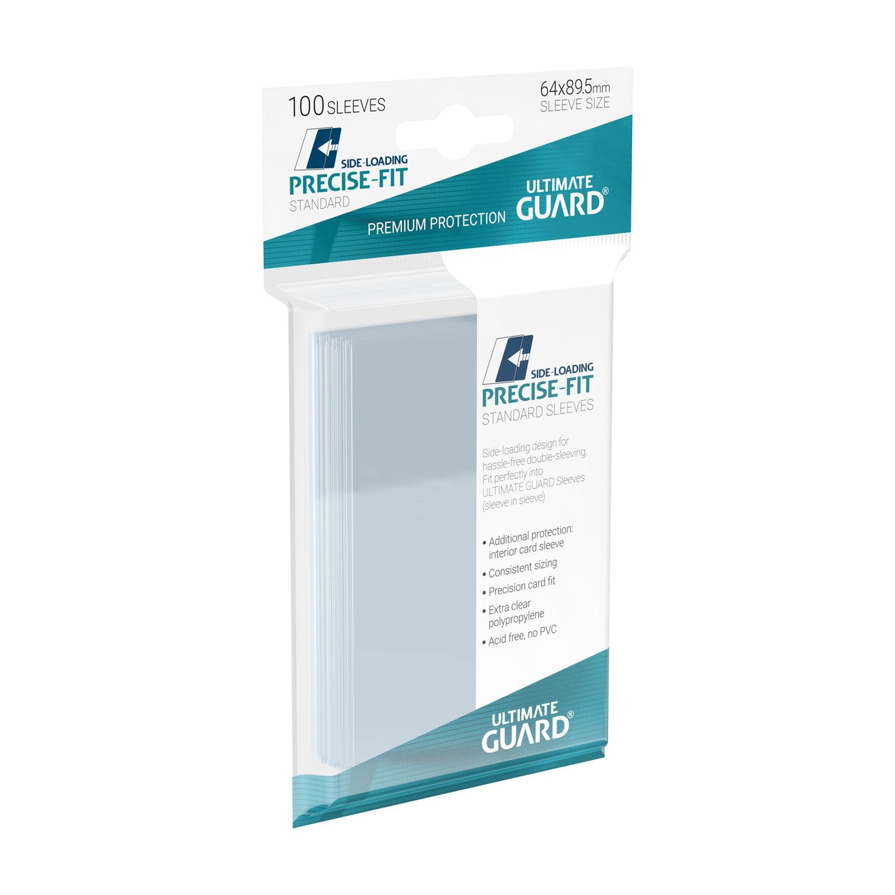 Productafbeelding Ultimate Guard Precise-Fit Sleeves Standard Size (100) - Side-Loading