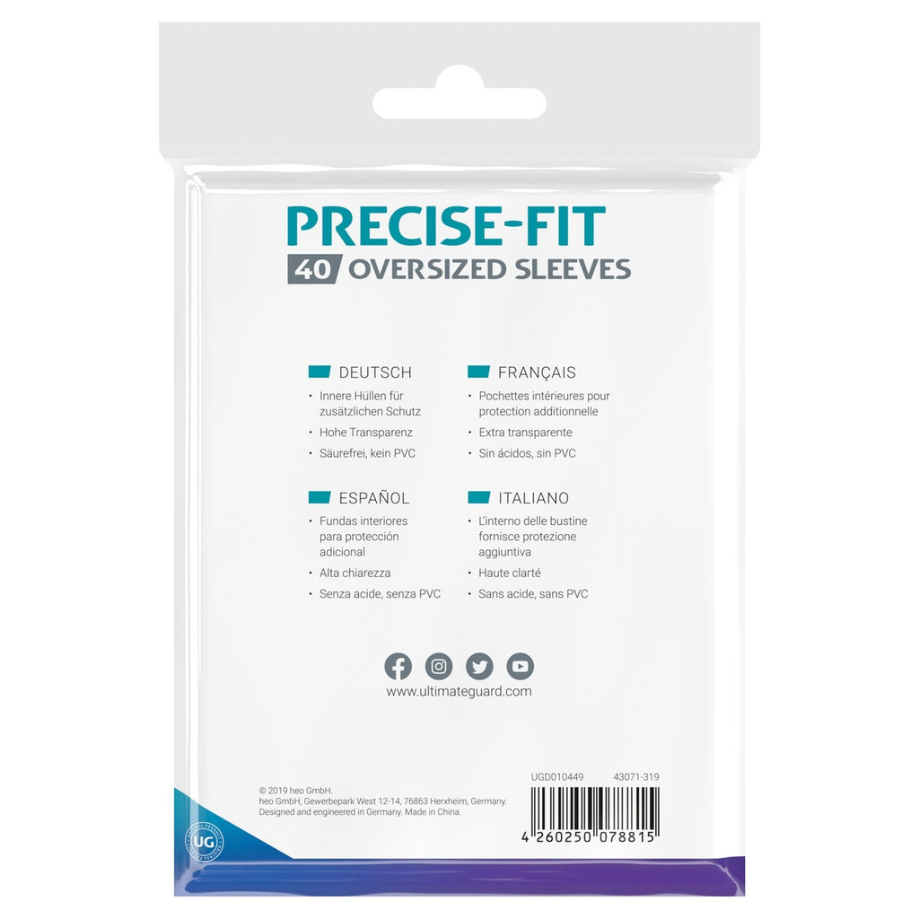 Product image Ultimate Guard Precise-Fit Oversized Sleeves (40)