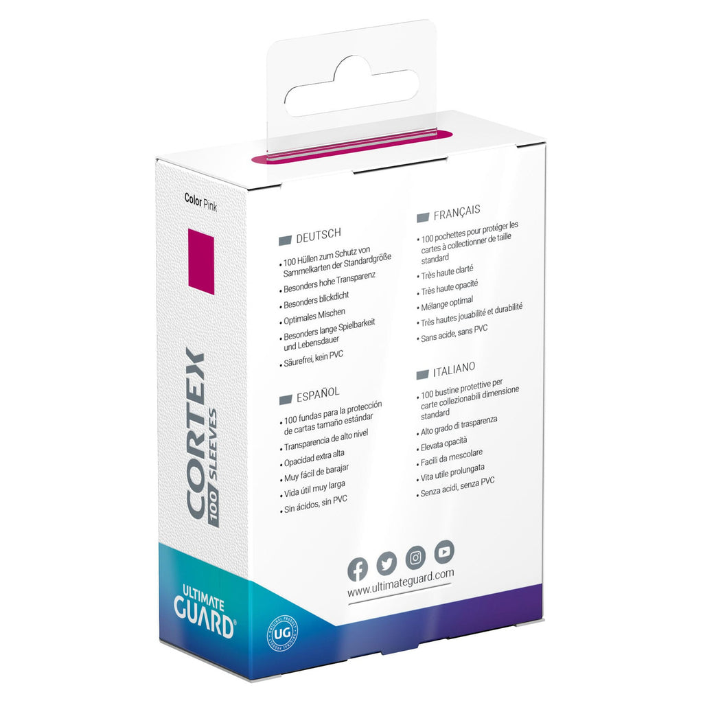 Productafbeelding Ultimate Guard Cortex Sleeves Standaardformaat (100) - Roze