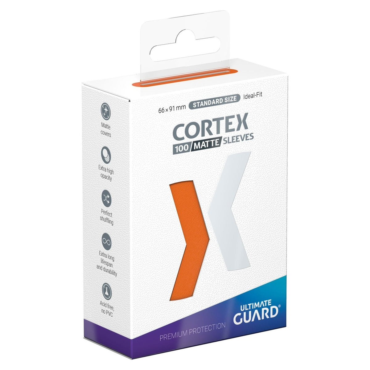 Productafbeelding Ultimate Guard Cortex Sleeves Mat Standaardformaat (100) - Oranje