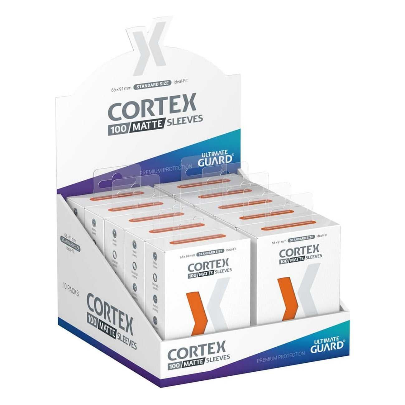 Productafbeelding Ultimate Guard Cortex Sleeves Mat Standaardformaat (100) - Oranje