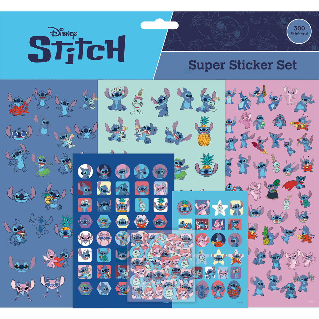 Productafbeelding Stitch en Angel Super Sticker Set - Lilo & Stitch