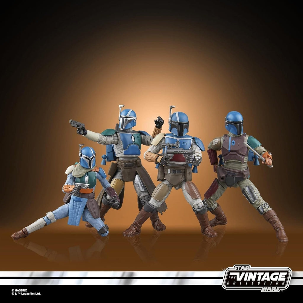 Productafbeelding Star Wars The Mandalorian Vintage Collection Actiefiguren 4-pack Mandalorian Shriek-Hawk 10 cm