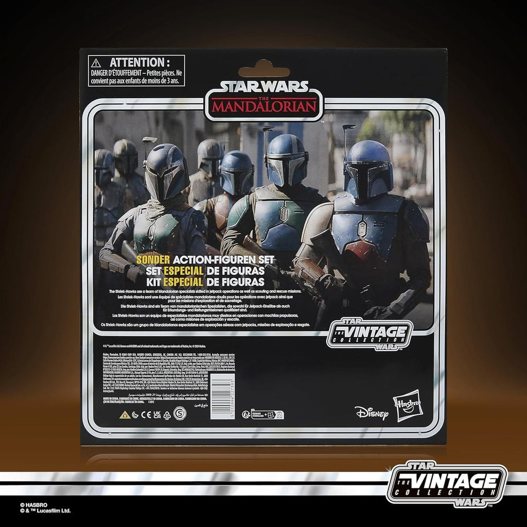 Productafbeelding Star Wars The Mandalorian Vintage Collection Actiefiguren 4-pack Mandalorian Shriek-Hawk 10 cm