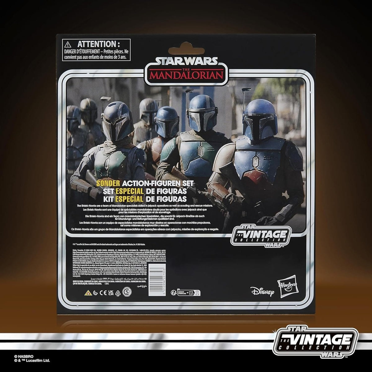 Productafbeelding Star Wars The Mandalorian Vintage Collection Actiefiguren 4-pack Mandalorian Shriek-Hawk 10 cm