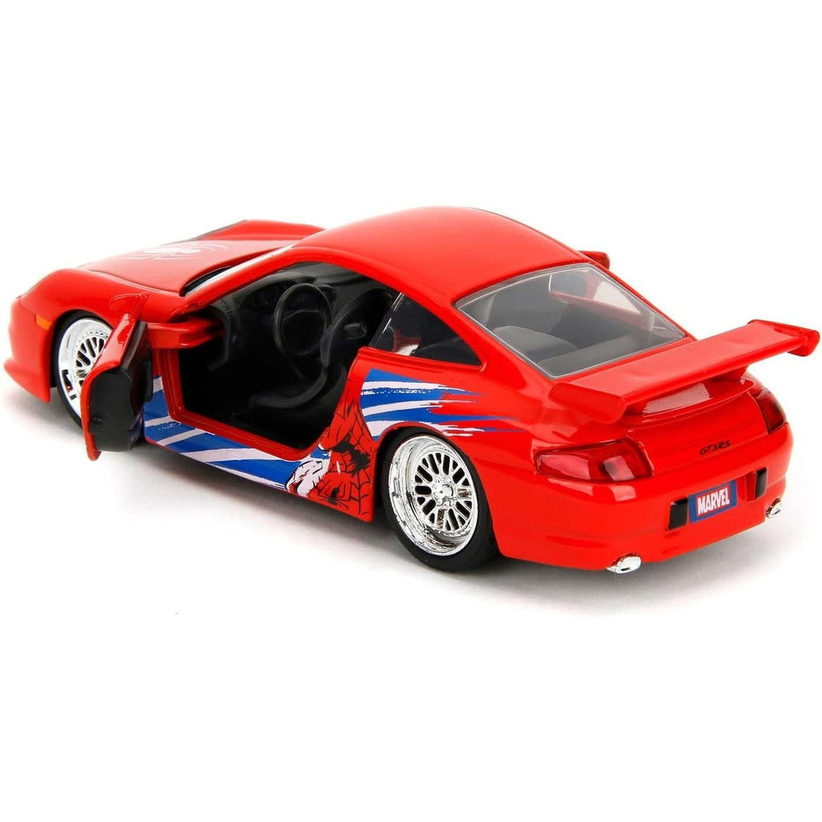 Productafbeelding Marvel: Spider-Man Porsche 911 GT3 RS voertuig op schaal 1:32 (6)