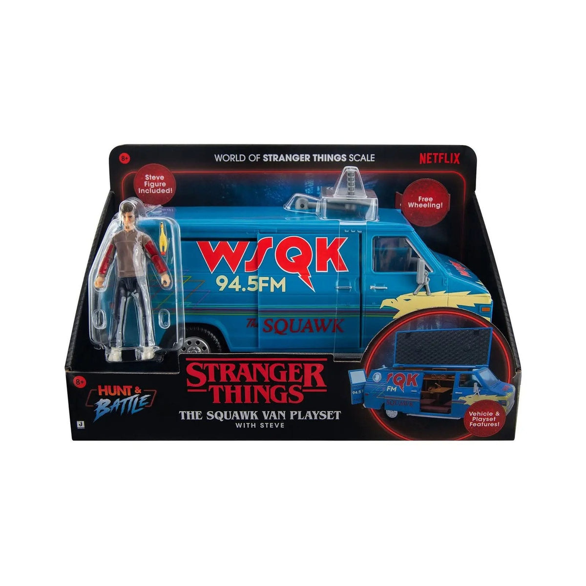 Productafbeelding Stranger Things World Of Figure & Vehicle The Squawk Van Speelset met Steve