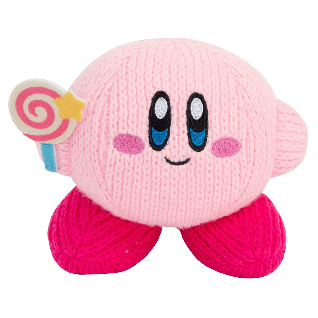 Productafbeelding Kirby Nuiguru-Knit Knuffelfiguur Kirby met Onverslaanbare Snoepstok
