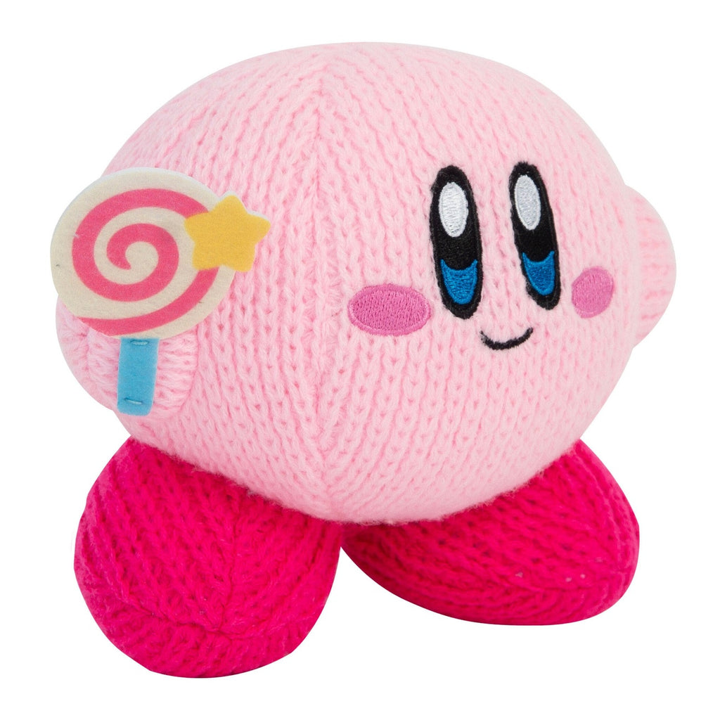 Productafbeelding Kirby Nuiguru-Knit Knuffelfiguur Kirby met Onverslaanbare Snoepstok