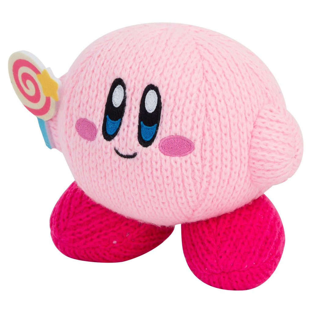 Productafbeelding Kirby Nuiguru-Knit Knuffelfiguur Kirby met Onverslaanbare Snoepstok