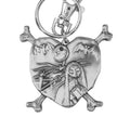 Productafbeelding The Nightmare Before Christmas Metalen Sleutelhanger Jack en Sally in Hart