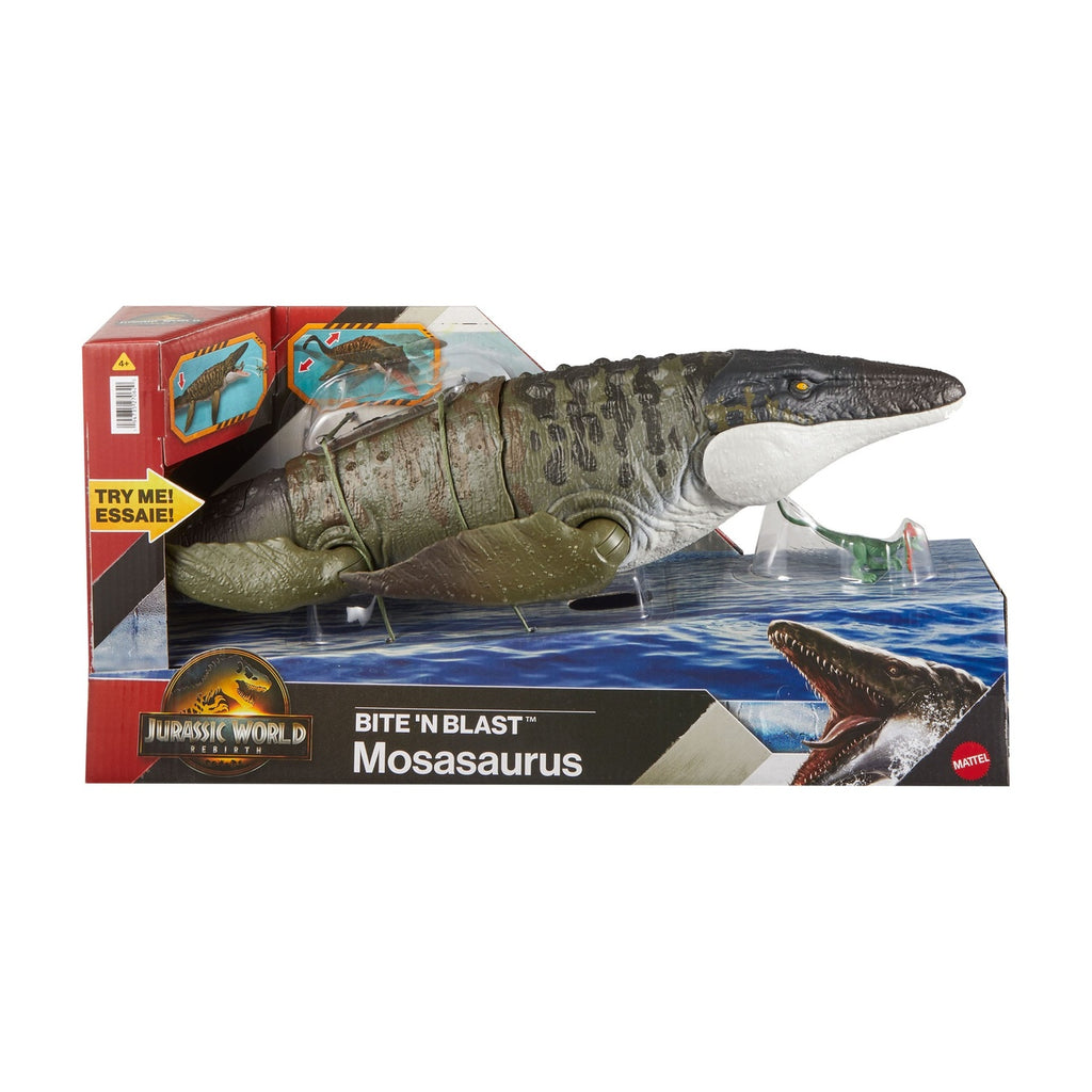 Productafbeelding Jurassic World: Rebirth Actiefiguur Bite 'n Blast Mosasaurus 65 cm