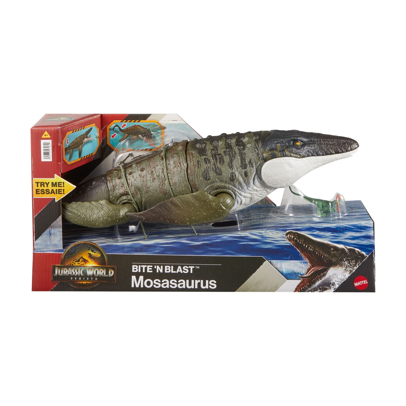 Productafbeelding Jurassic World: Rebirth Actiefiguur Bite 'n Blast Mosasaurus 65 cm