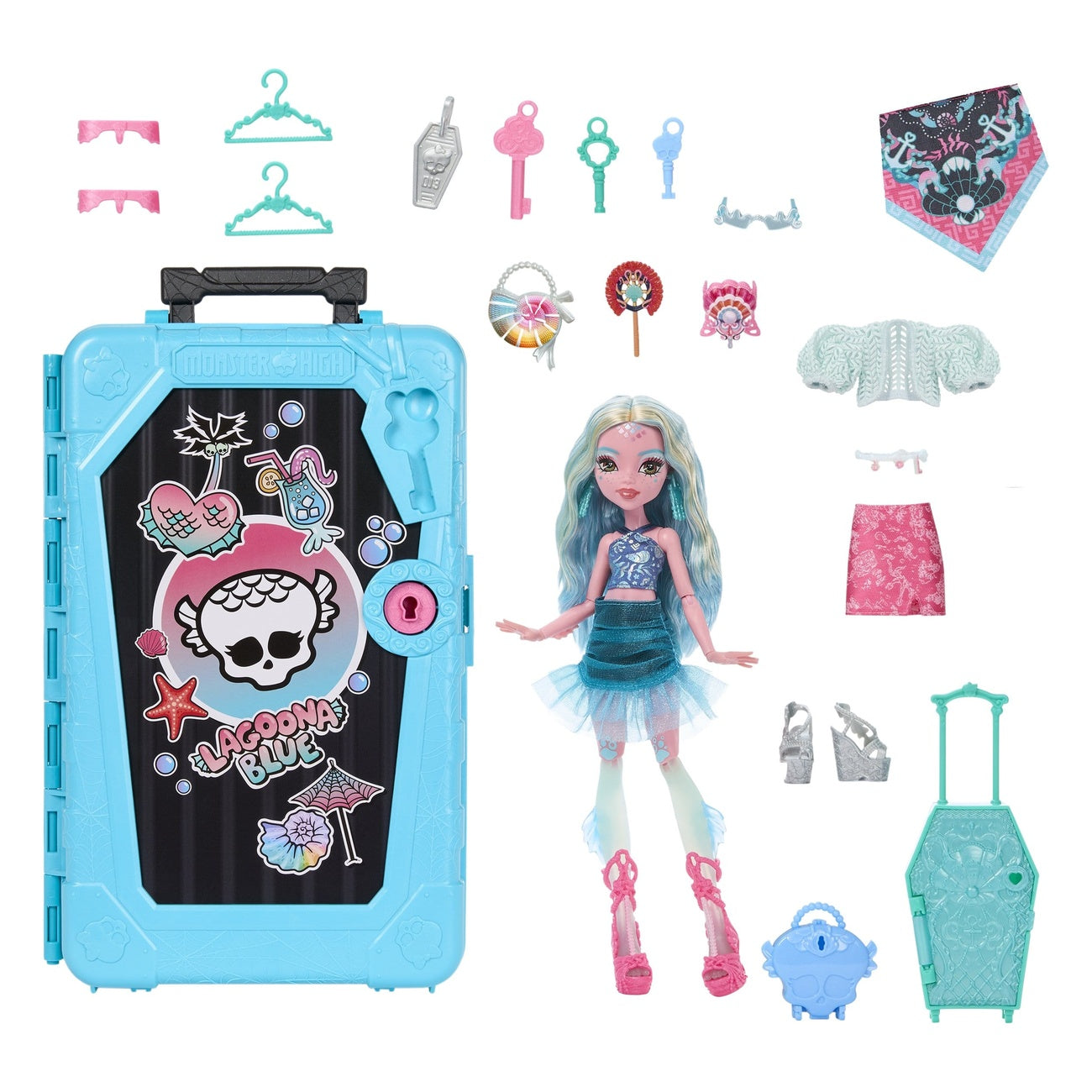 Productafbeelding Monster High Skulltimate Secrets Pop Destination: Gore-geous Oasis – Lagoona Blue