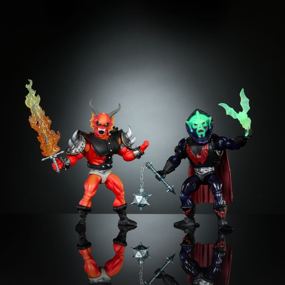 Productafbeelding Masters of the Universe x Stranger Things Origins Actiefiguren 2-pack Hordak & Hellfire-Man 14 cm