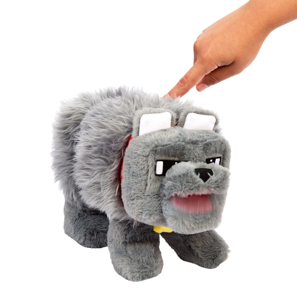 Productafbeelding Een Minecraft-film pluchefiguur met geluid Dennis de Wolf 20 cm