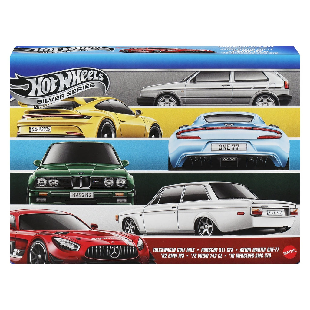 Productafbeelding Hot Wheels Silver Series Die-Cast Voertuigen 6-pack 1/64 Euro Style