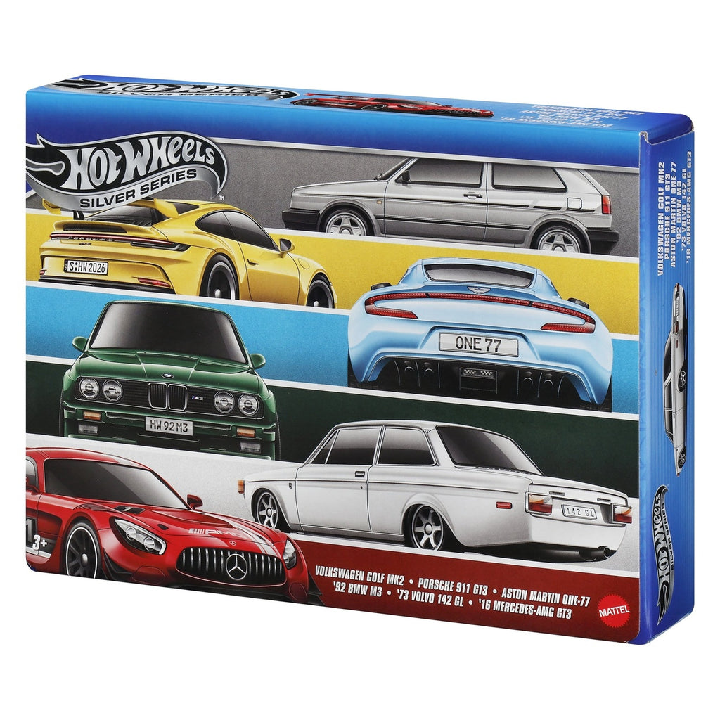 Productafbeelding Hot Wheels Silver Series Die-Cast Voertuigen 6-pack 1/64 Euro Style