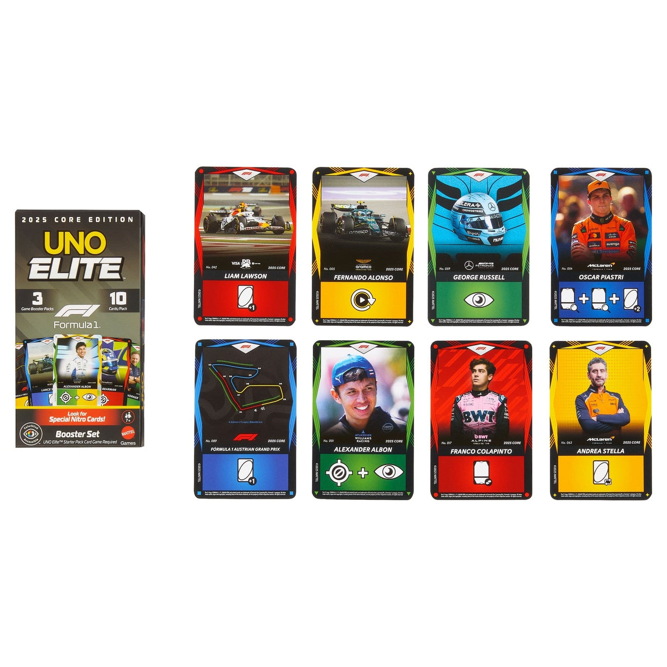 Productafbeelding Formula 1 UNO Kaartspel Elite F1 Booster Set