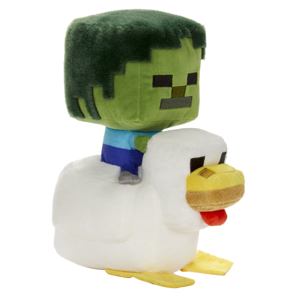 Productafbeelding Minecraft deluxe pluchen figuur Chicken Jockey 20 cm