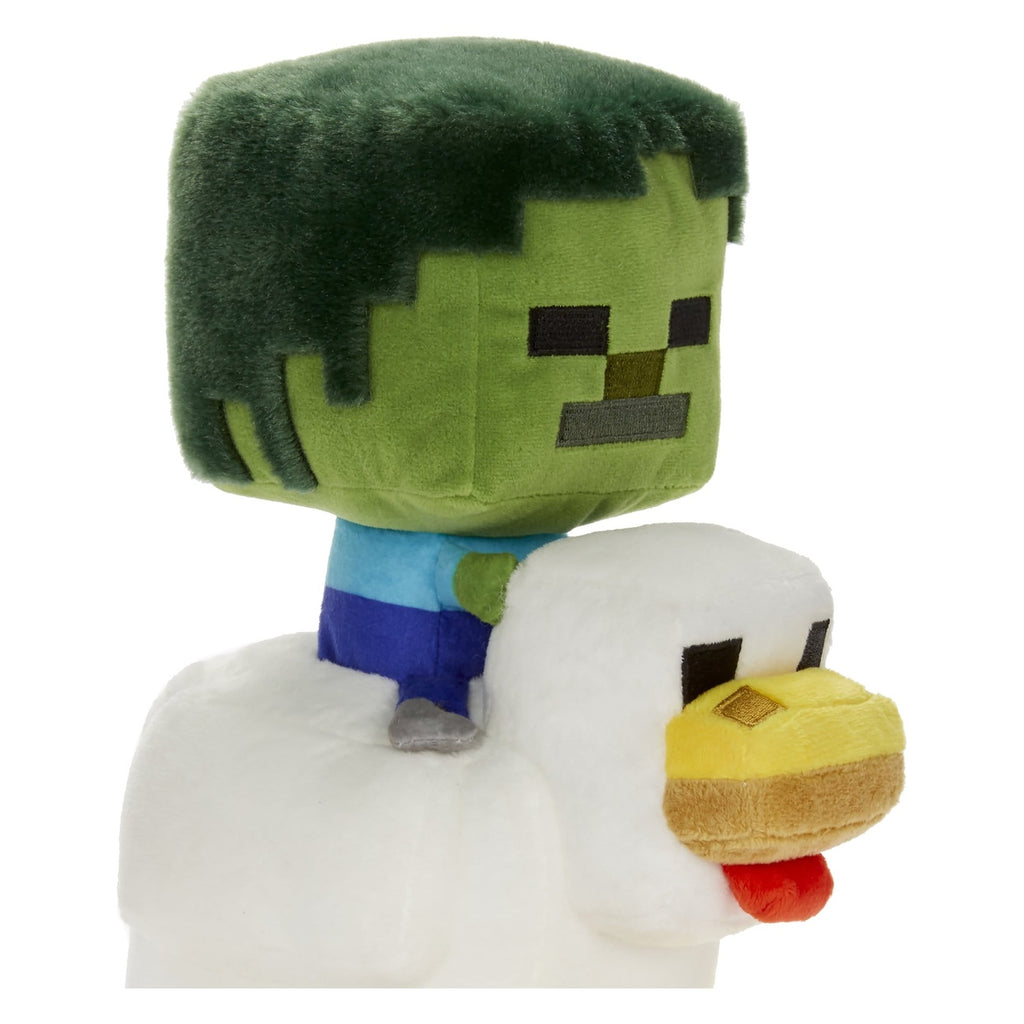 Productafbeelding Minecraft deluxe pluchen figuur Chicken Jockey 20 cm
