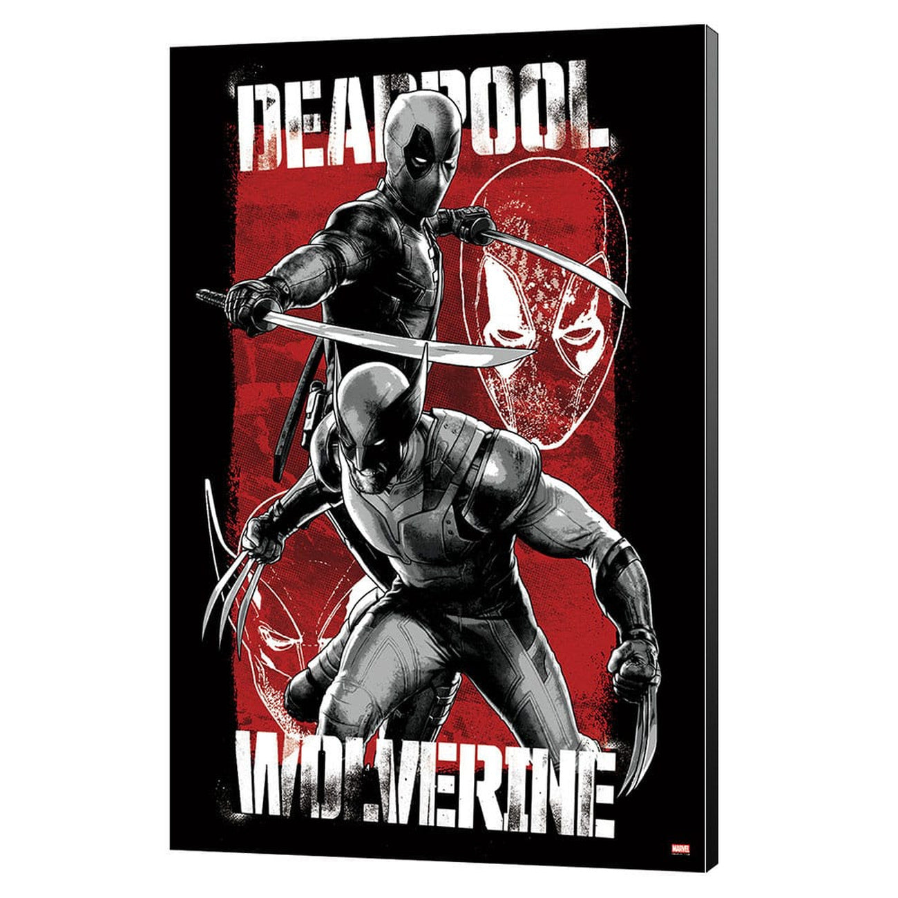 Productafbeelding Marvel Houtdruk Deadpool & Wolverine 03 Maximum Effort 35 x 50 cm