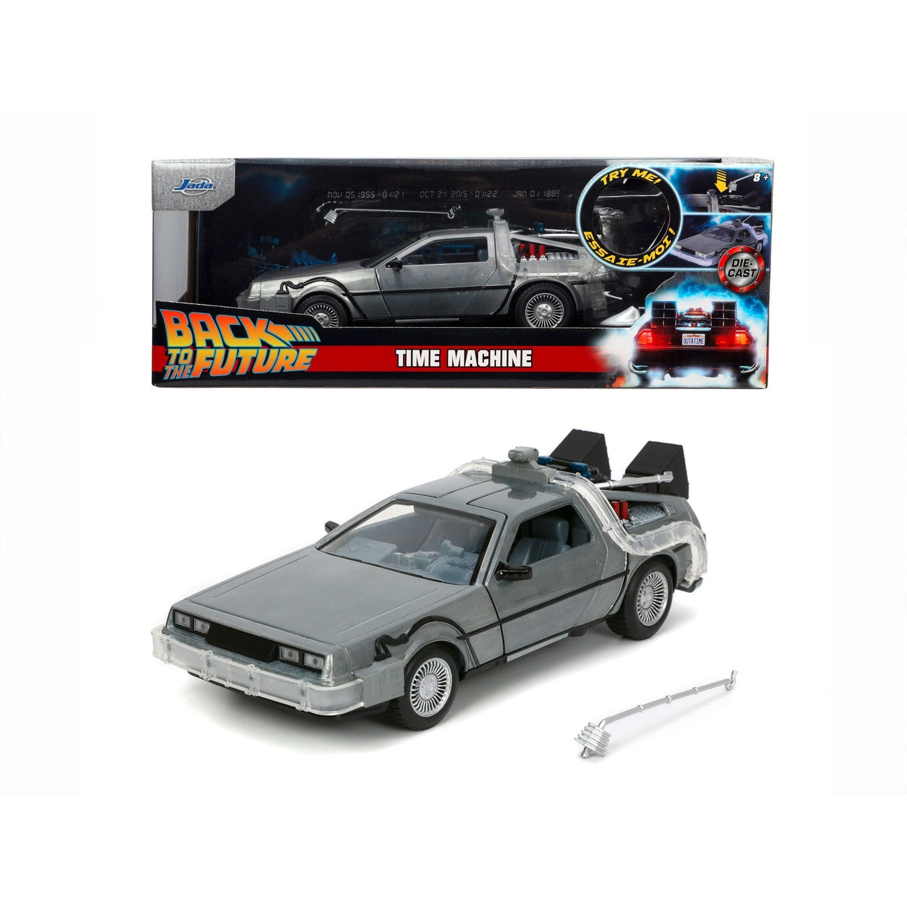 Productafbeelding Back to the Future Diecast Model 1/24 Time Machine Model 1