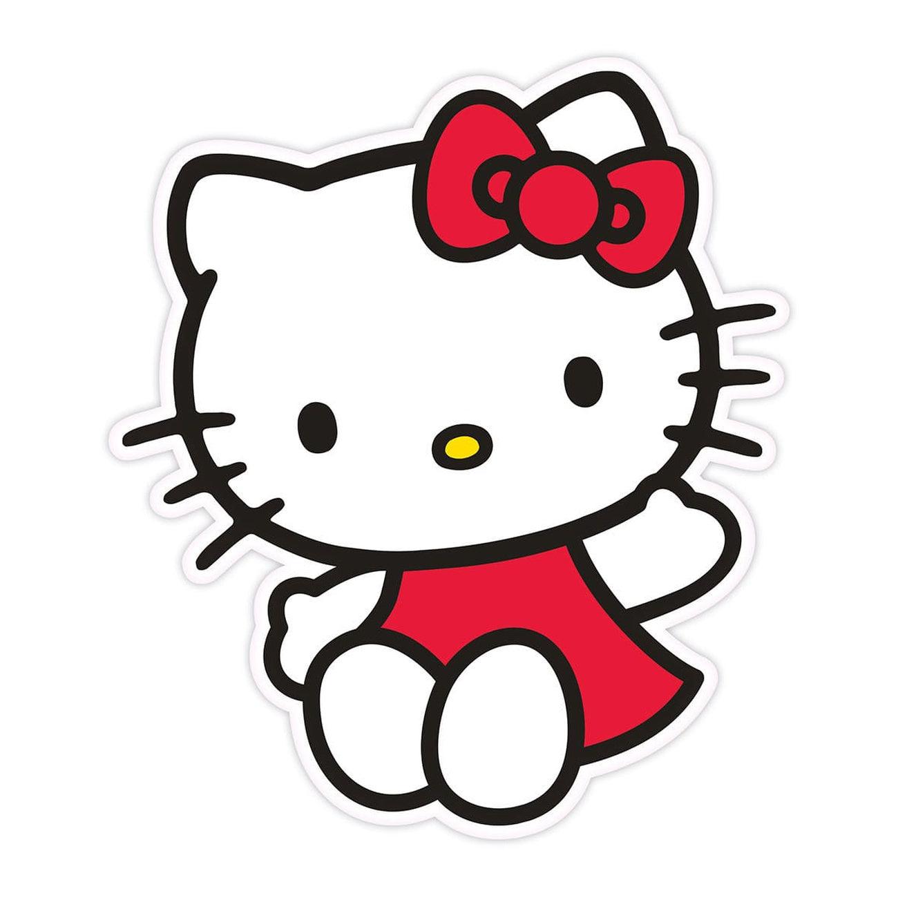 Productafbeelding Sanrio sierkussen Hello Kitty rood jurkje 36 cm