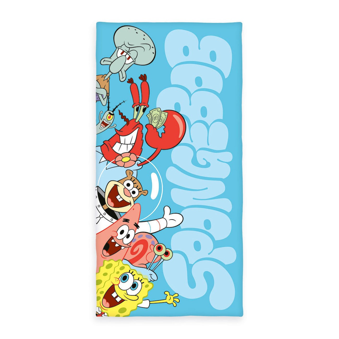 Productafbeelding SpongeBob SquarePants Velours Handdoek 75 x 150 cm