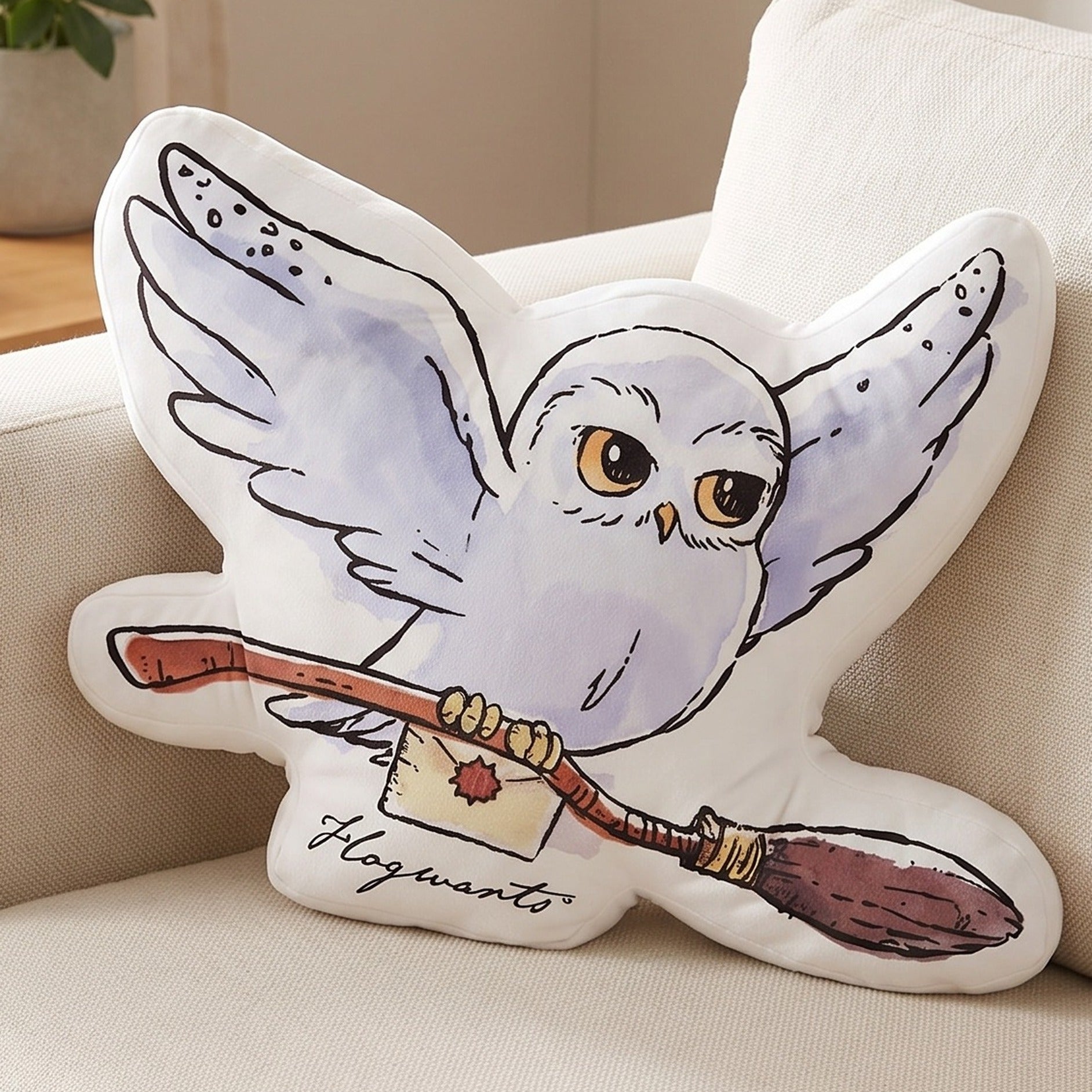 Productafbeelding Harry Potter Sierkussen Hedwig Flying 38 cm