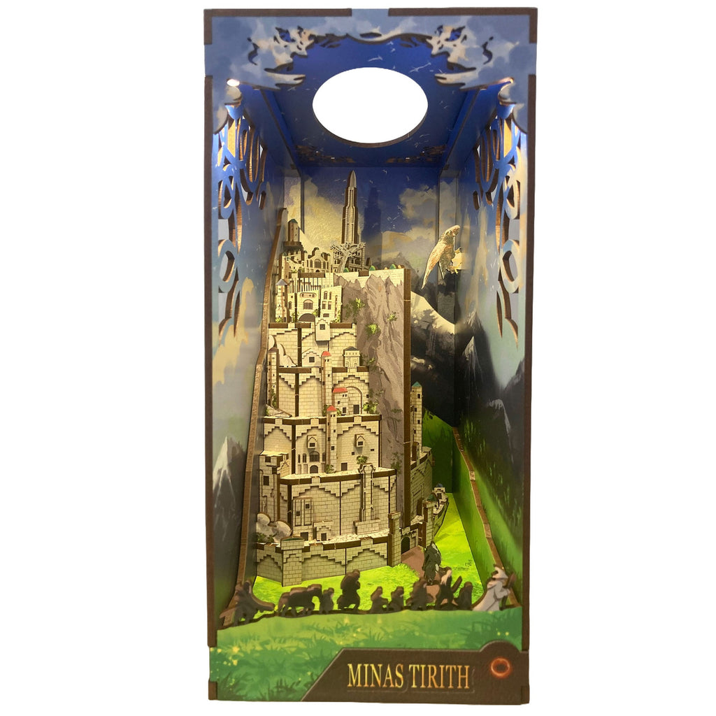 Productafbeelding The Lord of the Rings Tiny Adventures Book Nook Mini Diorama Minas Tirith 23 cm