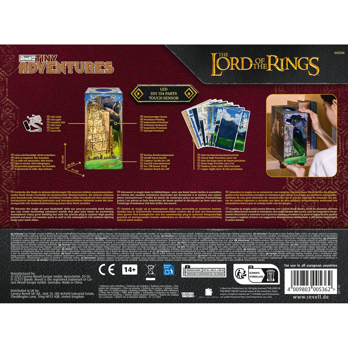 Productafbeelding The Lord of the Rings Tiny Adventures Book Nook Mini Diorama Minas Tirith 23 cm