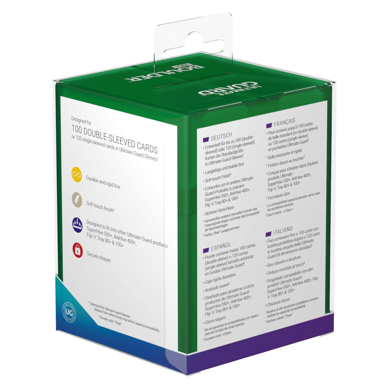 Product image Ultimate Guard Boulder 100+ - Emerald