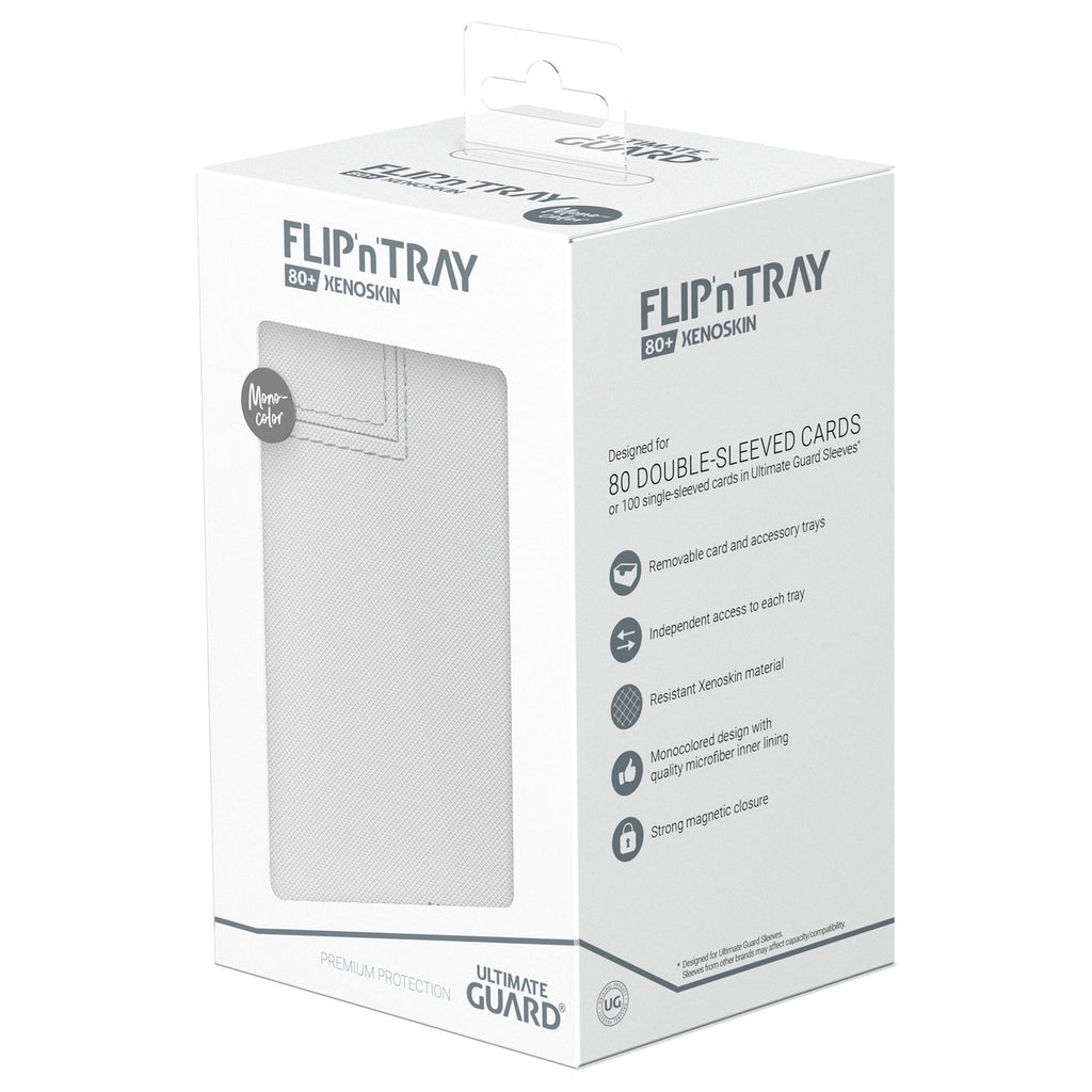 Productafbeelding Ultimate Guard Flip'n'Tray 80+ Xenoskin - Wit