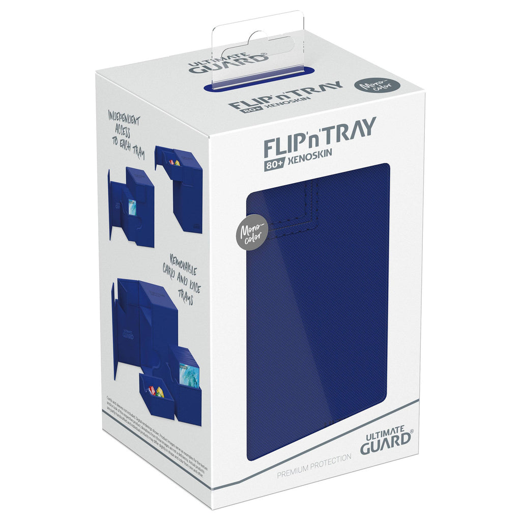 Productafbeelding Ultimate Guard Flip'n'Tray 80+ Xenoskin - Blauw