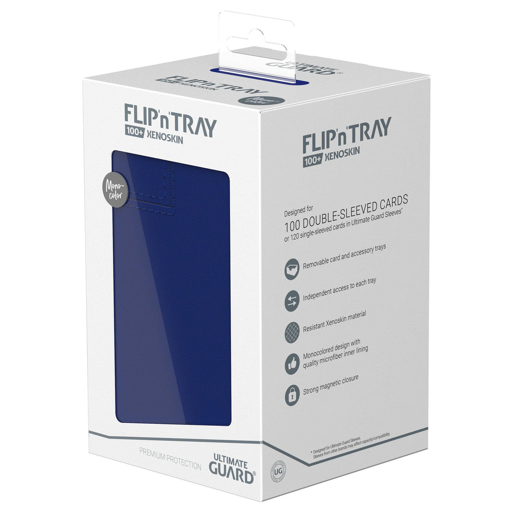 Productafbeelding Ultimate Guard Flip'n'Tray 100+ Xenoskin - Blauw