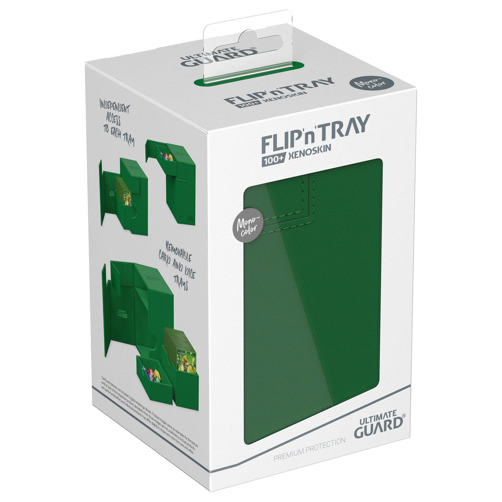 Productafbeelding Ultimate Guard Flip'n'Tray 100+ Xenoskin - Groen