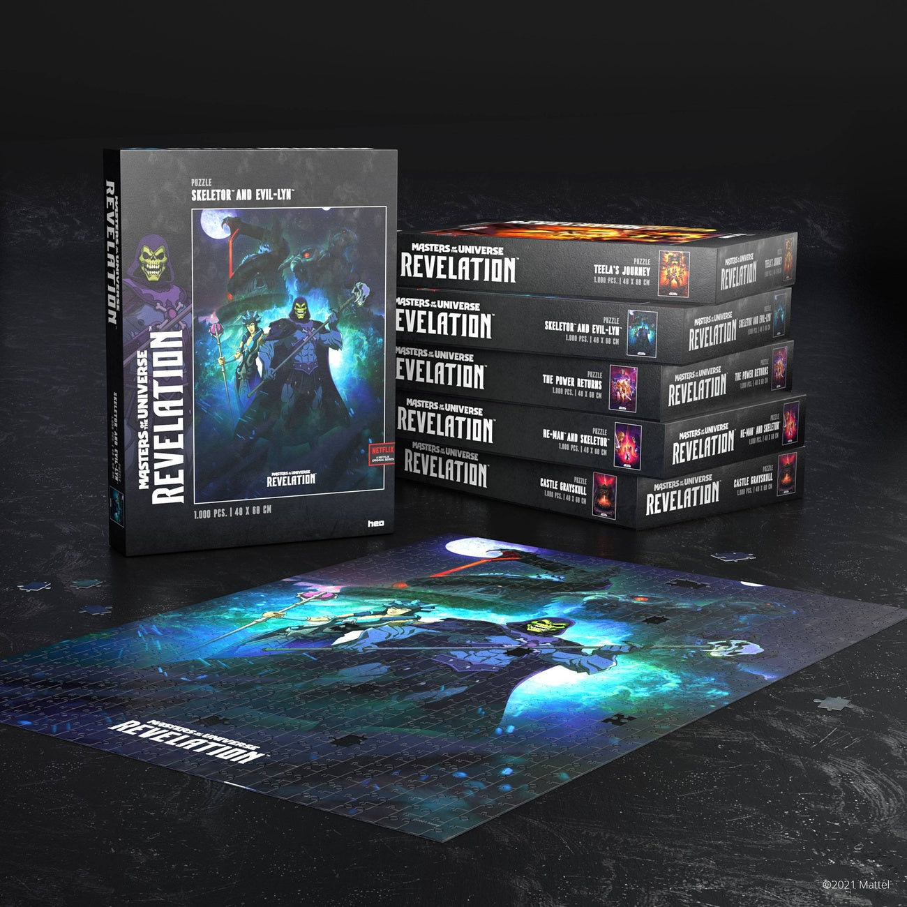 Productafbeelding Masters of the Universe: Revelation™ Puzzel Skeletor™ en Evil-Lyn™ (1000 stukjes)
