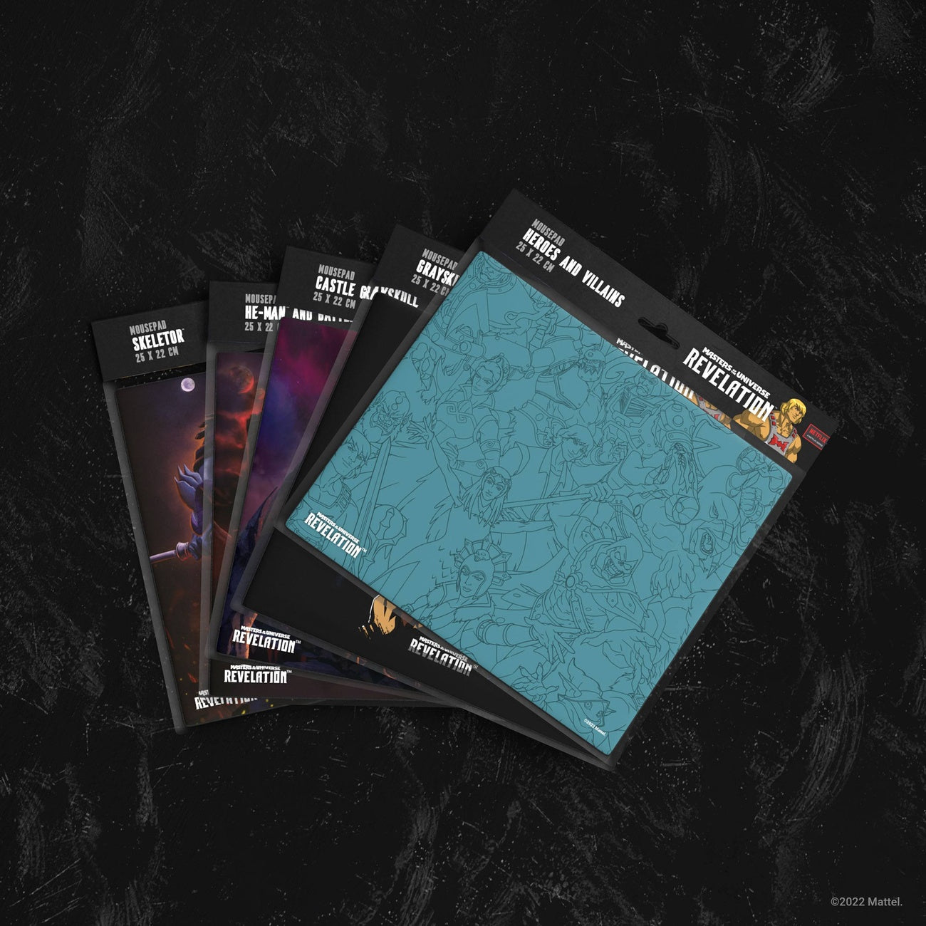 Productafbeelding Masters of the Universe: Revelation™ Muismat Heroes and Villains 25 x 22 cm