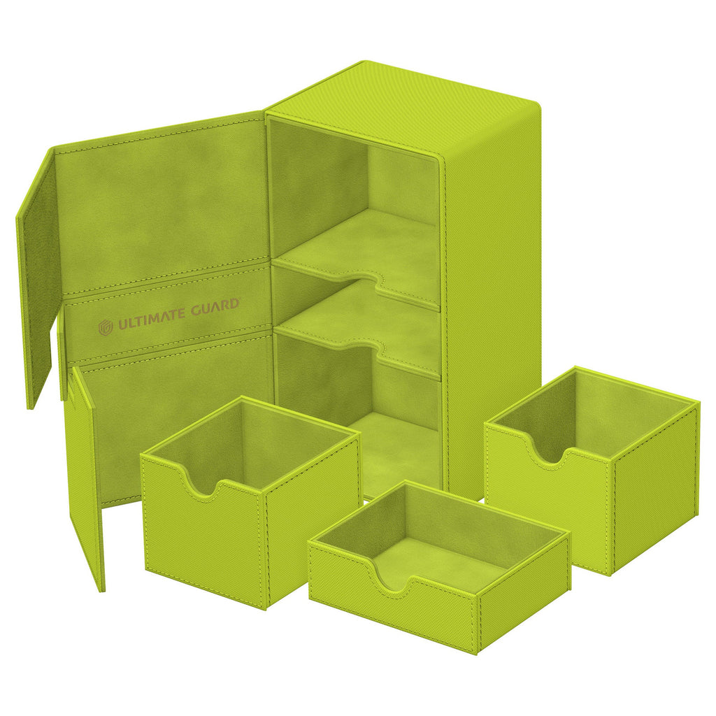 Product image Ultimate Guard Twin Flip'n'Tray 200+ Xenoskin "Summer Edition 2025" - Lime