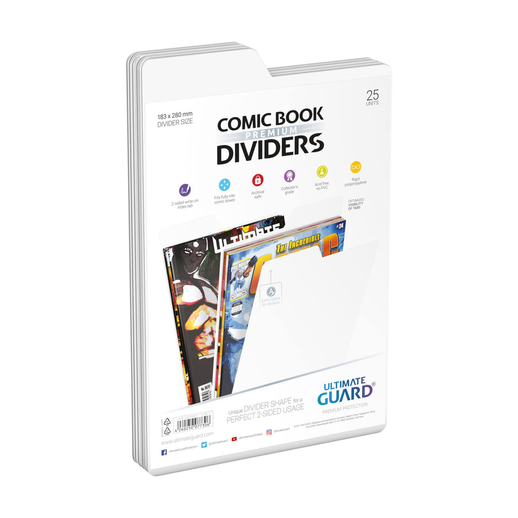 Productafbeelding Ultimate Guard Comic Book Verdelers (25) - Wit