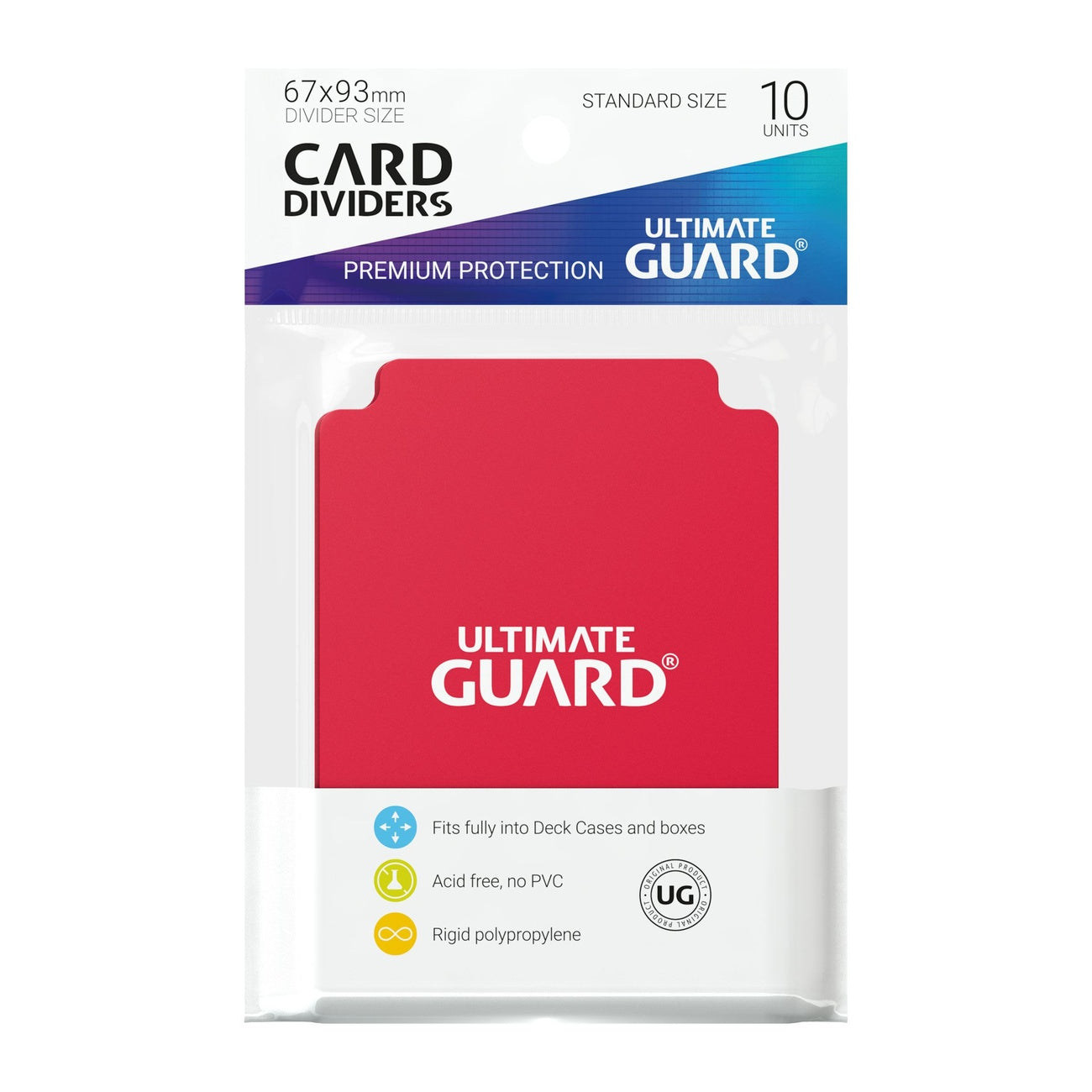 Productafbeelding Ultimate Guard Kaartscheiders Standaard Formaat (10) - Rood