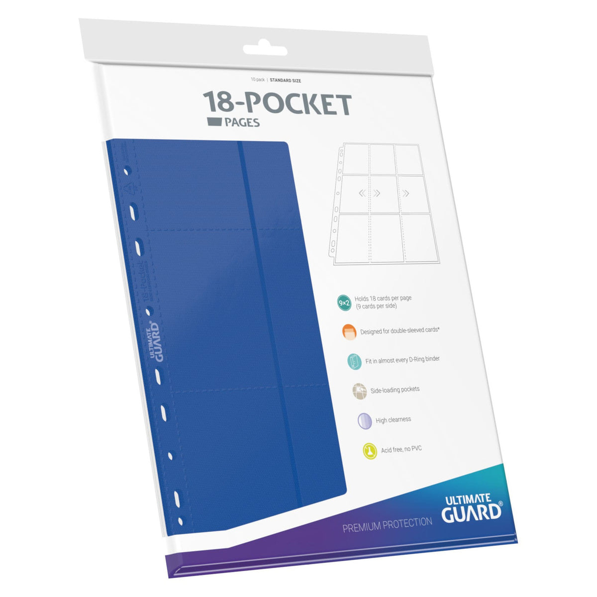 Productafbeelding Ultimate Guard 18-pocket Pagina’s Side-Loading (10) - Blauw