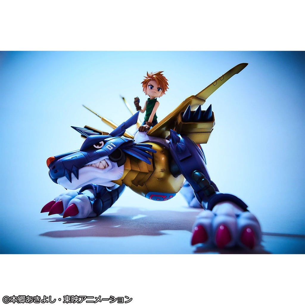 Productafbeelding Digimon Adventure Precious G.E.M. Series PVC Beeld Metal Garurumon & Ishida Yamato 30 cm