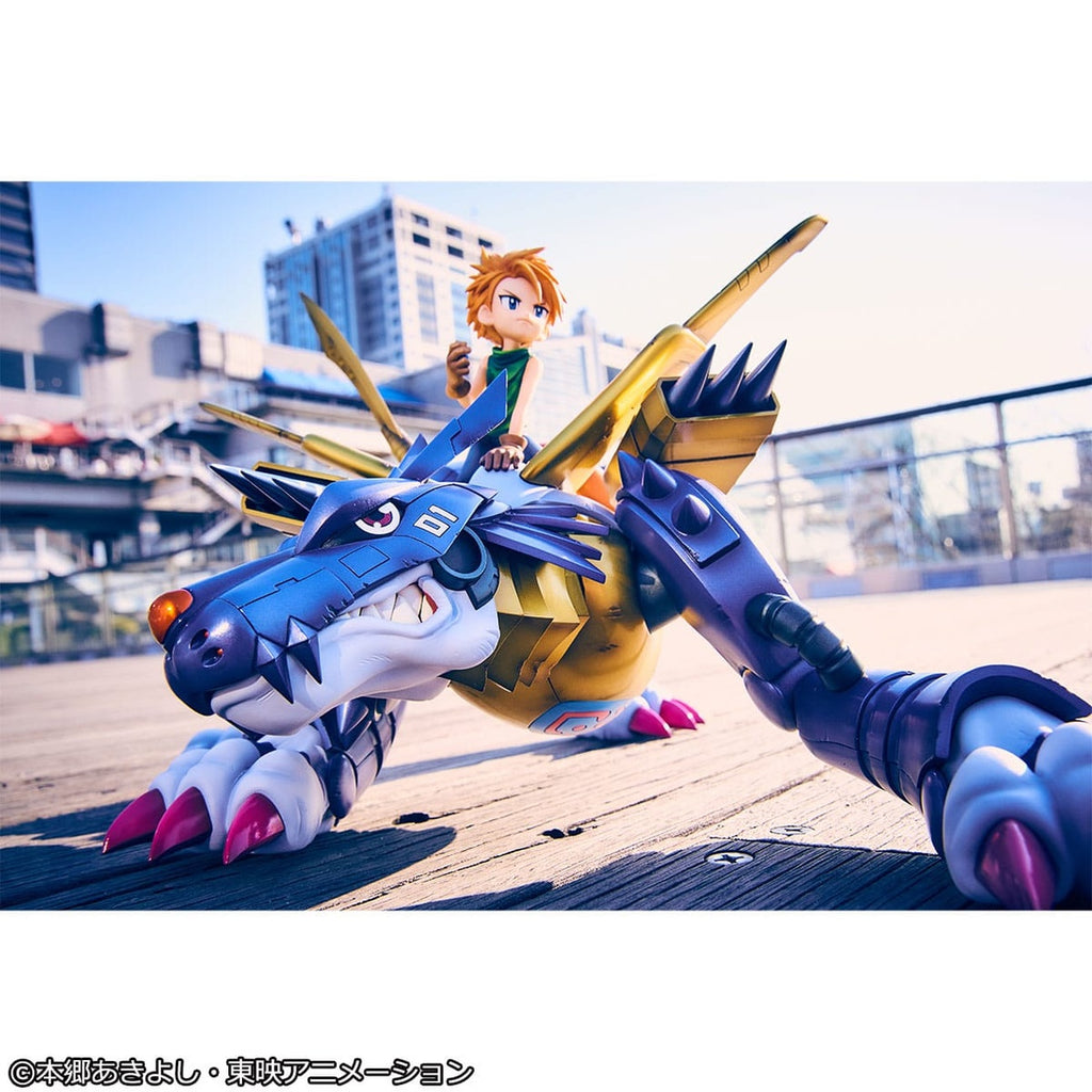 Productafbeelding Digimon Adventure Precious G.E.M. Series PVC Beeld Metal Garurumon & Ishida Yamato 30 cm